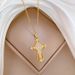Cross 【 】 Light Luxury Charm Gorgeous Full Diamond Necklace Women's Versatile Clavicle Titanium Steel Chain 【 】_ipsvogv.com