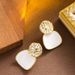 Korean Version Of Super Fairy Exquisite Morandi Color Drip Enamel With Feminine Elegance And High-end Silver Needle_ipsvogv.com