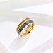 Rainbow element titanium steel ring niche personalized stainless steel hand jewelry_ipsvogv.com