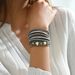 Geometric niche design style women's pearl personalized and versatile inlaid series multi-layer bracelet_ipsvogv.com