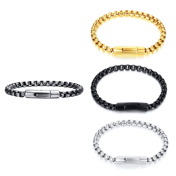 Jewelry Stainless Pearl Chain Titanium Steel Bracelet Hip Hop Men's Thick Simple Hand Accessories Punk BR-990_ipsvogv.com