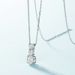 new Three Lives Three Worlds Brilliant Moissanite Pendant S925 Silver Inlaid Moissanite Clavicle Pendant Simple_ipsvogv.com