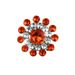 fashion flower-shaped colored diamond ring simple shiny rhinestone opening adjustable ring women ring_ipsvogv.com
