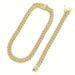 New street style Cuban chain earrings alloy men's suits niche hip hop jewelry accessories_ipsvogv.com