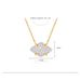 Hot Selling Fashion Simple Diamond Shaped Full Studded Zircon Pendant Small Exquisite Brass Real Gold Electroplated Necklace_ipsvogv.com