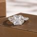 emperamen High-end Wih Square Zircon Sparkling A Ligh Luxury And Cool Feeling, Princess Ladies' Fashionable Ring Feeling, Ladies'_ipsvogv.com