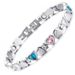 Men's Jewelry Fashion Luxury Double Heart Diamond Heart Shaped Strong Magnetic Stainless Steel Bracelet Jewelry_ipsvogv.com