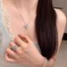 antique Blue Sea Zircon Treasure Same Diamond Hollow Lace Mesh Ring_ipsvogv.com