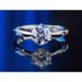 252 Sterling Silver S Moissanite One Carat Diamond Women's Classic Fashion Six Claw Wedding Proposal Adjustable Ring_ipsvogv.com
