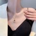 Temperament, Internet Celebrity, Trendy Collarbone Chain, Creative Moon Projection Pendant, Titanium Steel Necklace,_ipsvogv.com