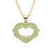 Copper Heart Pendant Necklace - Micro Inlaid Oil Drop Design, Minimalist Dainty Jewelry For Women, Unique Personality Gift_ipsvogv.com