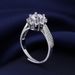 Live Streaming Of Internet Celebrities Imitating The Mosang Stone Ring For Women, Luxurious Six Claw Simulation Diamond_ipsvogv.com
