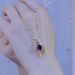 Internet Celebrities Fall In Love At First Sight With Purple Micro Inlaid Zircon Titanium Steel Necklace, Women's_ipsvogv.com