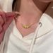 Super Shiny White Moonlight High-end Design Brilliant Star Cloud Ribbon Knot Clavicle Chain Women Meteor Necklace Light_ipsvogv.com