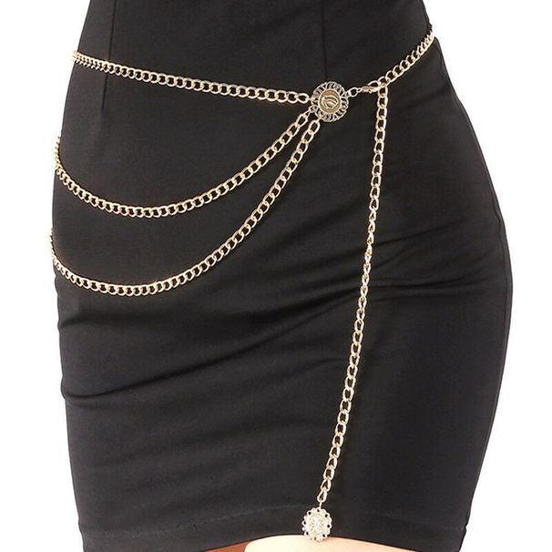 Women's Jewelry Fashion Metal Moon Waist Chain Female Hip Hop Punk Love Body Chain Belt Accessories_ipsvogv.com