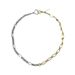 Small Niche Accessory Design, Simple Gold Silver Contrasting Classic Instagram Necklace, Fashionable And Versatile_ipsvogv.com