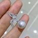 Cao Shi Butterfly Pearl Jewelry Set Exquisite Zircon Earrings Female Sweet Box Chain Pendant_ipsvogv.com