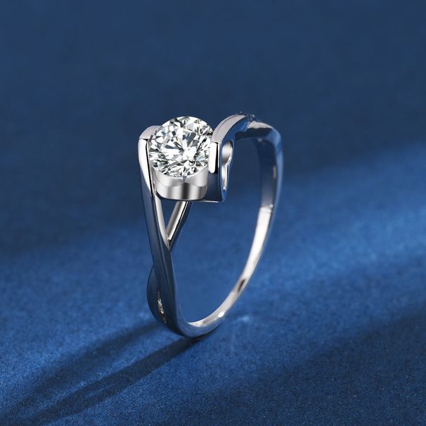 925 Silver Ring Female Angel Kiss Zircon Ring Japanese And Korean Fashion Closed One Carat Diamond Ring Lover Gift Batch_ipsvogv.com
