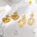 Women’s Jewelry Set Fashion Hollow Heart Tassel Earrings Personality Versatile Gold Plated Stainless Steel Earrings Light Luxury High End_ipsvogv.com