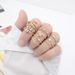 Unisex Fashion Retro Hand Set Diamond Ring Set Stacking Rings_ipsvogv.com