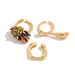 Ins Colored Pendant Tassel Design Sense Irregular Metal Ring_ipsvogv.com