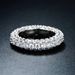 Cao Shi's Ins Style Is Minimalist Three Sided Zircon Design. Couple With Personalized Hip-hop Ring_ipsvogv.com