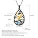 Bird's Paradise Original Design Pendant Topaz High End Accessories S925 Sterling Silver Natural Garnet Necklace_ipsvogv.com