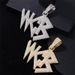 Necklace Pendant English Words Hip-hop Personality Exaggerated Trend Cool Men's And Women's Jewelry_ipsvogv.com