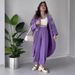 Women's Clothing Commuter Long Sleeve Two piece Suit Three dimensional Butterfly Decoration Thin Breathable_ipsvogv.com