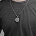 Personality hip hop style encrypted Bitcoin Bitcoin titanium steel necklace plated with K gold coin round pendant_ipsvogv.com