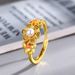 New Alice Bead Drop Glue Gold Plated Ring For Women, Light Luxury, Niche Design, Finger Ring, Cold Style_ipsvogv.com