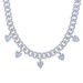 Jewelry & Accessories Cuban Chain 32+10 Extension Chain Women's Hip Hop New Necklace Inlaid With Heart Shaped White Powder Stone Pendant_ipsvogv.com