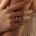 Real Gold Stainless Steel Three Color Winding Ring, Simple, Fashionable, High-end, Daily Personalized Women's Ring_ipsvogv.com