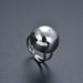 New Version Of The Ins Style Simple Personality Ball Ring Opening Adjustable Unisex Hand Jewelry Net Celebrity Ring_ipsvogv.com