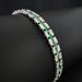 Light Luxury, Fashionable, Minimalist Design, Niche Diamond Arrangement, Emerald Green Chain Bracelet, Women's Trendy_ipsvogv.com