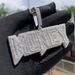 Men's Hip Hop Letter Pendant Necklace With Full CZ Stones, Trendy Cuban Chain, Silver & Gold Options (Sizes 50-80cm) Hip Hop Pendant_ipsvogv.com