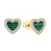 Heart-shaped Peacock earrings female S925 sterling silver earrings heart-shaped earrings jewelry silver jewelry_ipsvogv.com