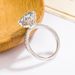 Sterling Silver S925 Moissanite Ring Oval Pigeon Egg 3 Carat Diamond Ring_ipsvogv.com