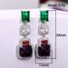Cao Shifeng Emerald Contrast Earrings with Sense, Celebrity Earrings, Fashion Dinner Paired with Earrings_ipsvogv.com
