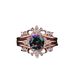 Sanjieins New Colorful Crystal Rose Gold Three Piece Set Ring For Women_ipsvogv.com