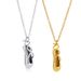 1 Pair Of Real Gold Stainless Steel Silver Dance Shoes Personalized Cute Versatile Women's Necklace Pendant Hot Sale_ipsvogv.com