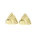 Light luxury geometric pleated versatile, niche lines, triangular design, women's earrings_ipsvogv.com