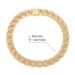 Hot Item H Design Sense 16mm Full Diamond English Letter Cuban Chain_ipsvogv.com