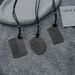 Titanium Steel Non Fading Black Rope Comb Necklace Women's Sweet Cool Sweater Chain New Popular Niche Design Necklace Accessories_ipsvogv.com