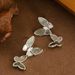 French Light Luxury Simple Diamond Inlaid Natural Shell Long Butterfly Tassel With Elegant Style And High-end Silver_ipsvogv.com