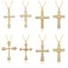 Jewelry Supply Copper Micro Inlaid Zircon Cross Pendant Religious Necklace Female Supply_ipsvogv.com