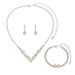 Women’s Jewelry Set Fashion Light Luxury Water Drop Diamond Tassel Earrings Necklace Set Temperament Fashion Clavicle Chain Niche High End Jewelry_ipsvogv.com