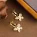 online Popular Live Broadcast The Same Type Of Full Diamond Pearl Butterfly Simple And High-grade Earrings_ipsvogv.com