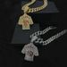 Saipai New Product Full Diamond Drip Oil Yamai No.19 Jersey Alloy Pendant Men's Personalized Trendy Cuban Chain_ipsvogv.com