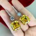 Cao Shi' New Luxury Ice Flower Yellow Diamond Earring Are Fahionable And Veratile, With Micro Inlaid Zircon Ear_ipsvogv.com